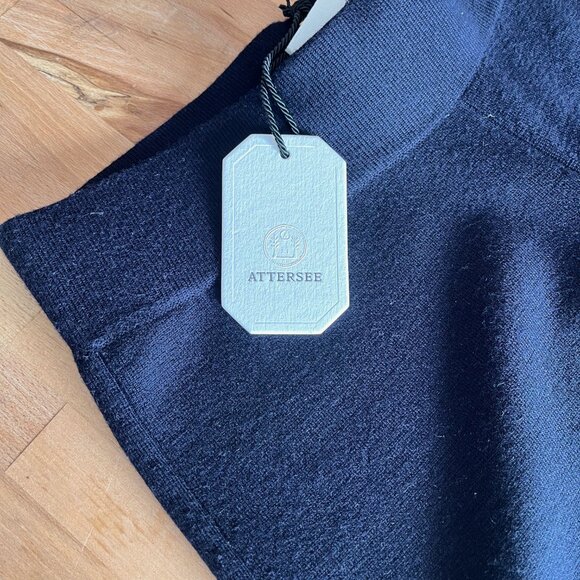 Attersee, 100% Merino Wool, Knit Pant, in Midnight, Size Large, NWT - Picture 3 of 14